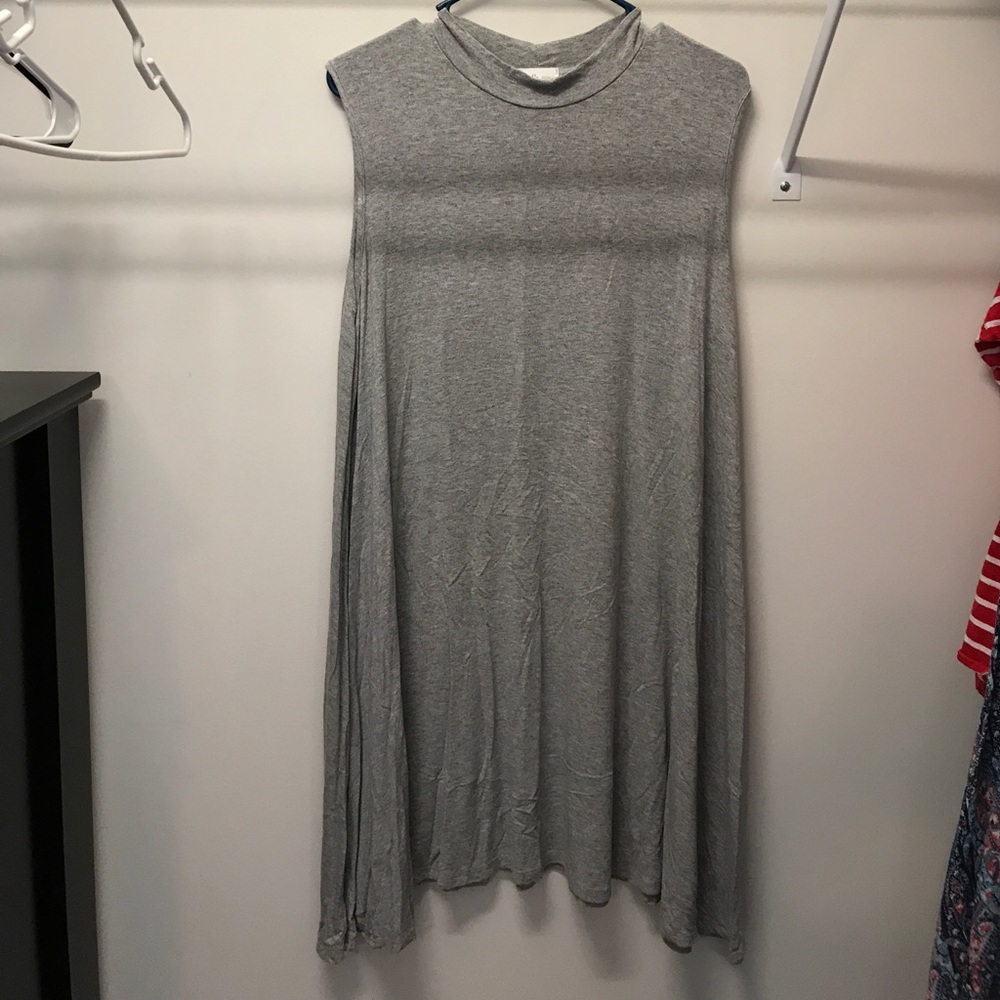 Sleeveless Shirt Dress